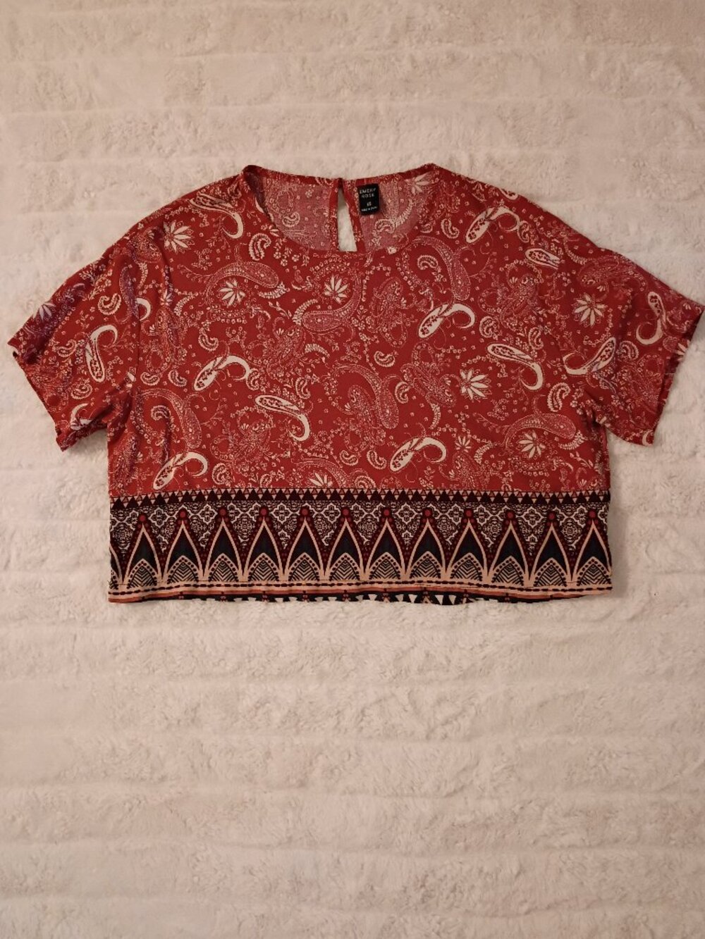 Emery Rose Cropped Shirt